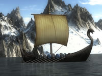 barco vikingo modelo 3d
