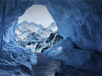 Cueva de hielo 3d modelo